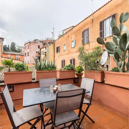 The Rent - Stylish In Trastevere District Apartment