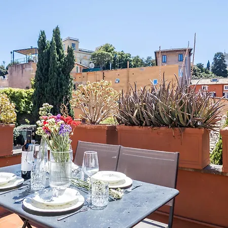 شقة The Rent - Stylish In Trastevere District روما